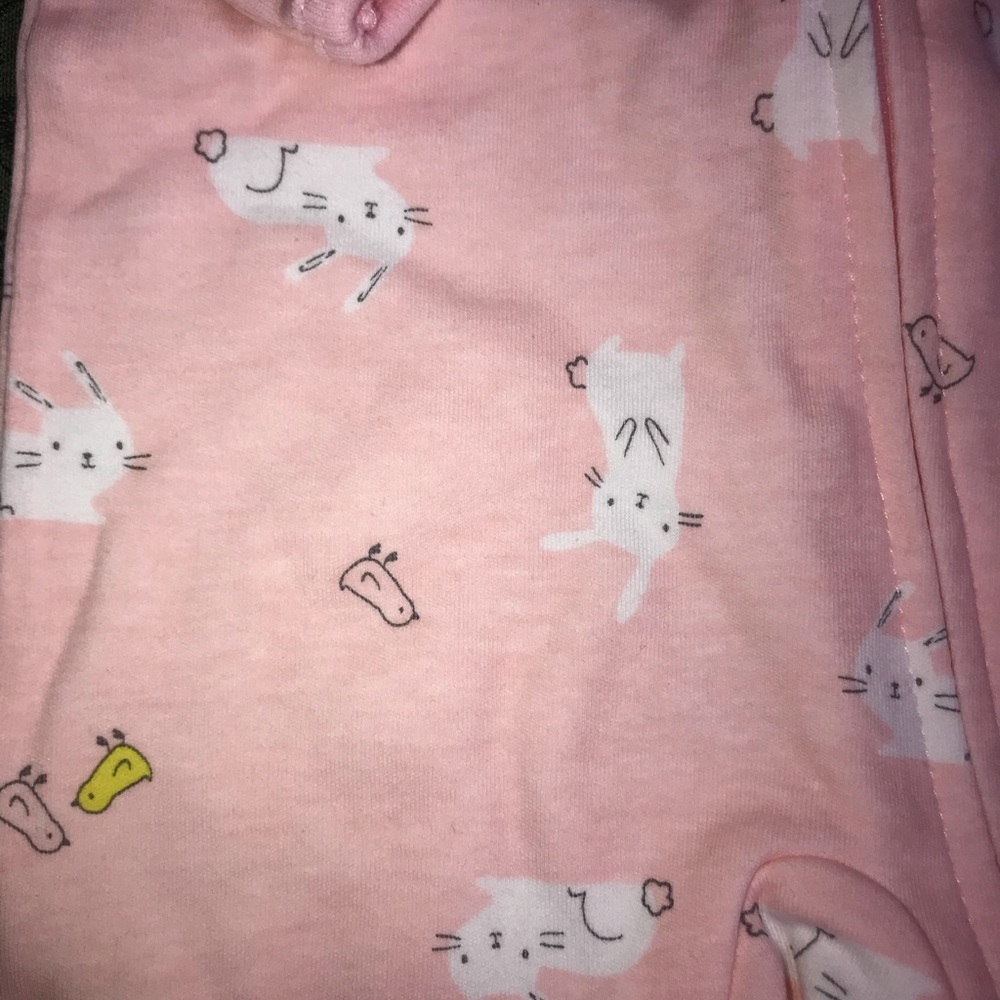 NWT TWINS 1st Easter sleeper bib cap carters 6-9 m - Picture 9 of 10